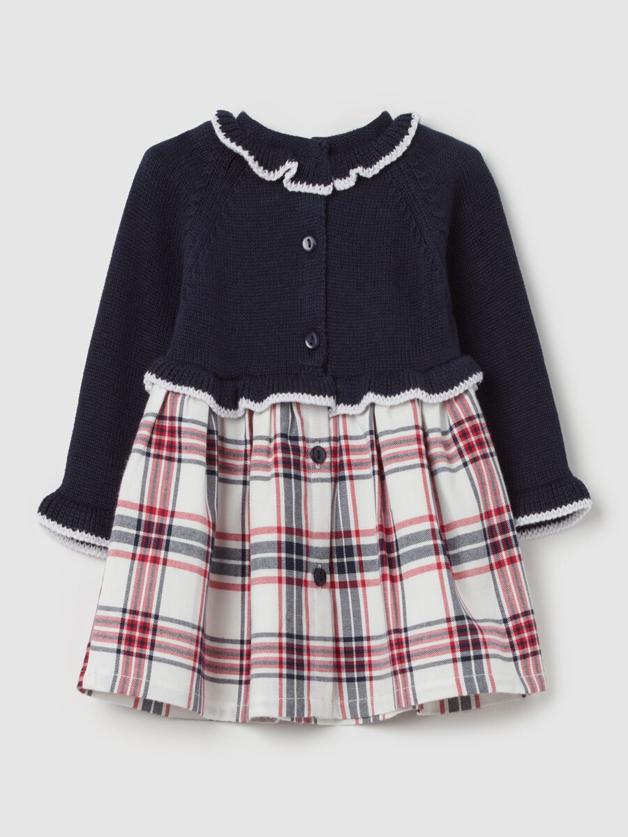 Combi dress with knit top_1