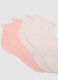 Girls' Multicolour Short Cotton Socks Tripack_1