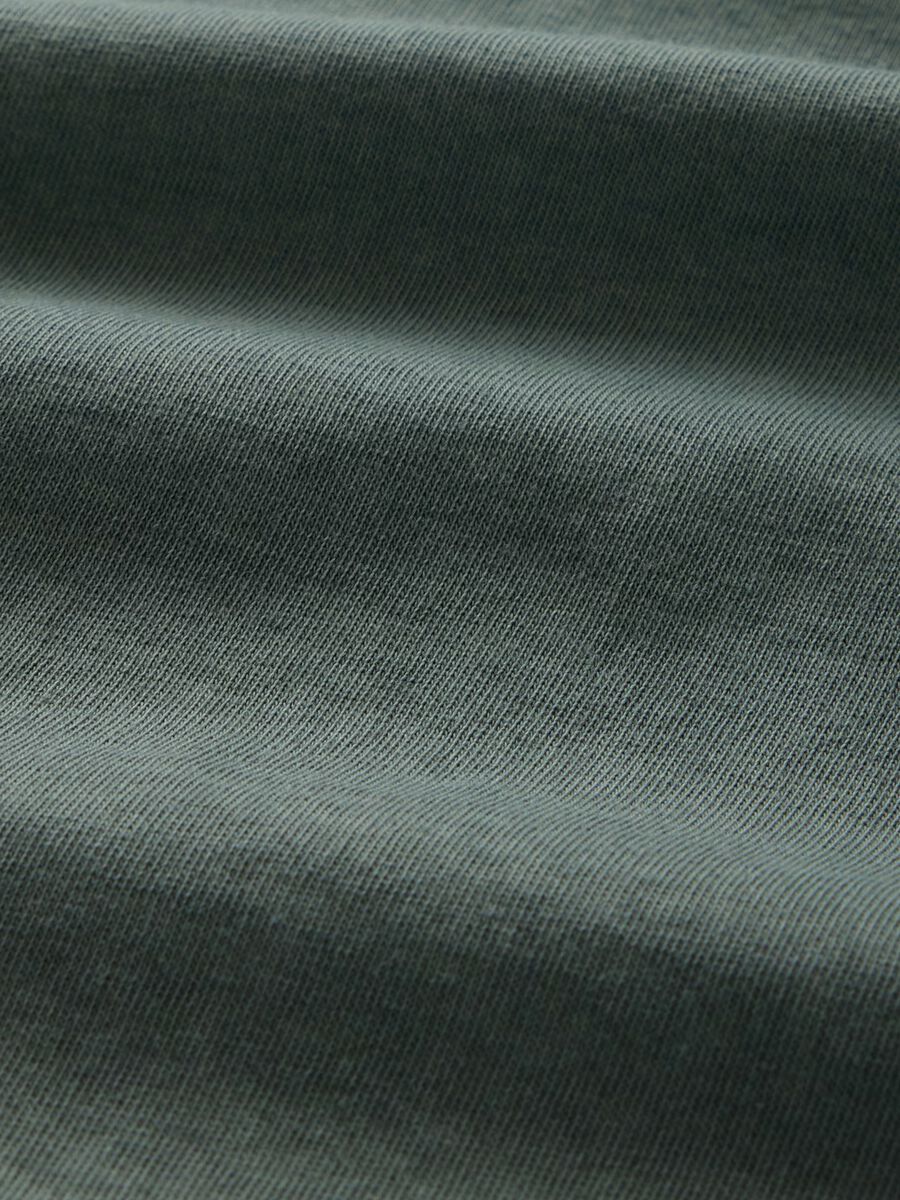 T-shirt cropped verde in cotone_4