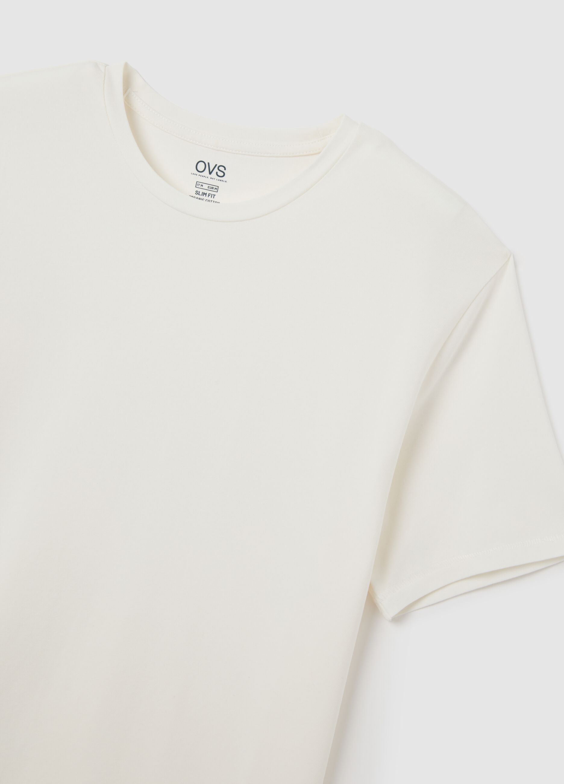 Men's White Stretch Cotton T-Shirt