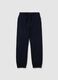 Children's Regular Fit Blue Pure Cotton Joggers_0
