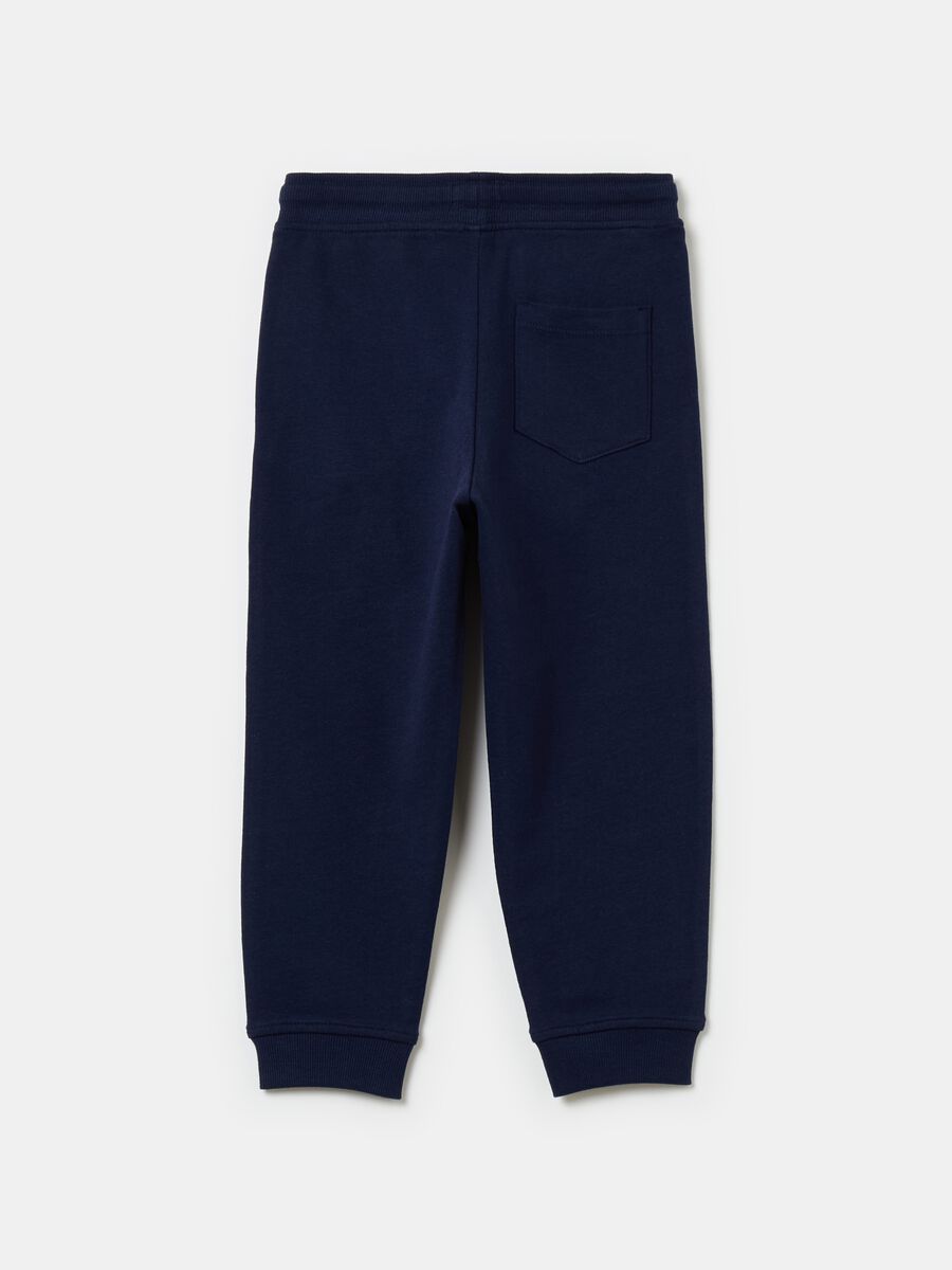 Cotton joggers with drawstring_1