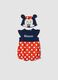 Multicoloured pure cotton baby romper shaped like Minnie_0