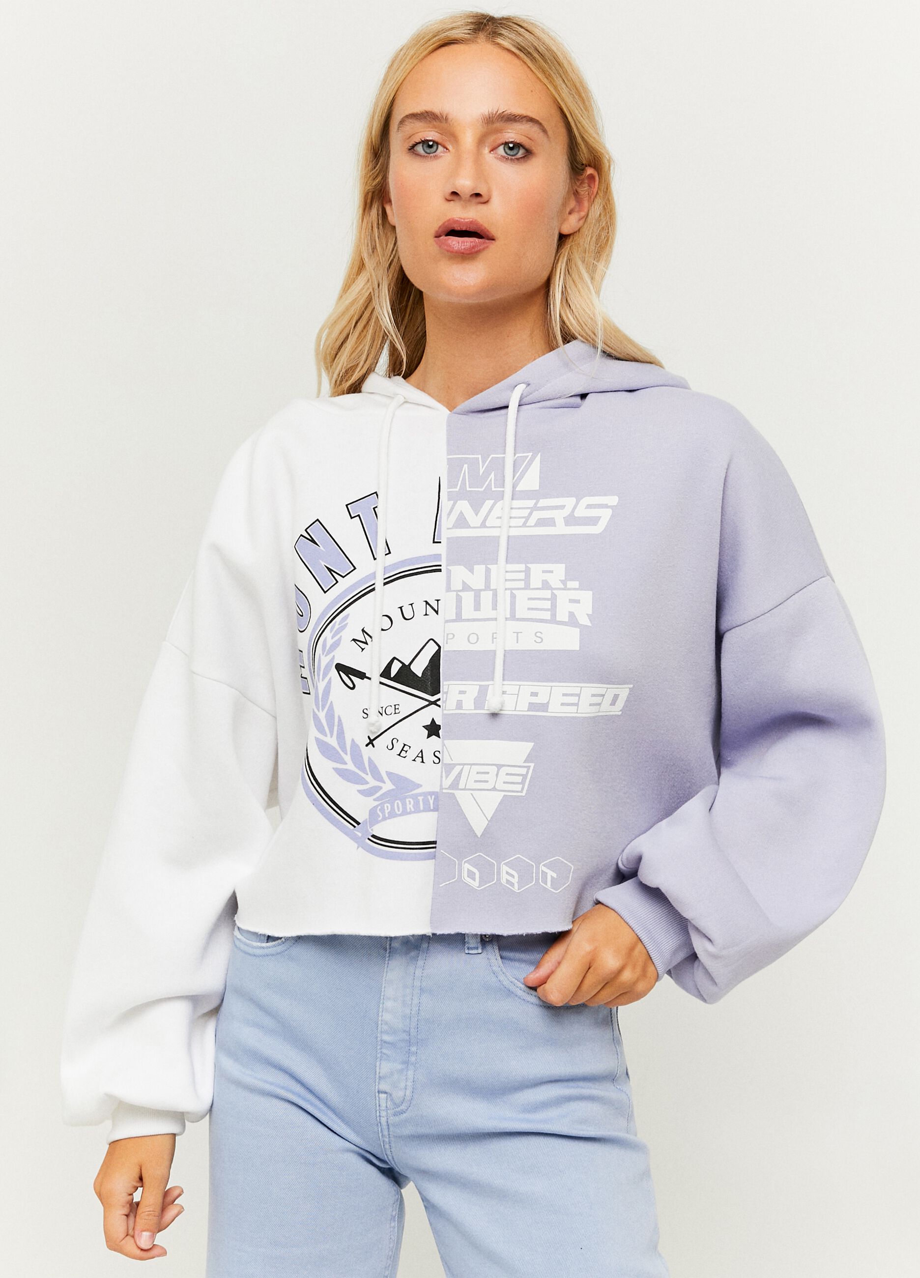 Oversized sweatshirt with print