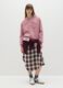 Pink cotton blend sweatshirt regular fit with print_0