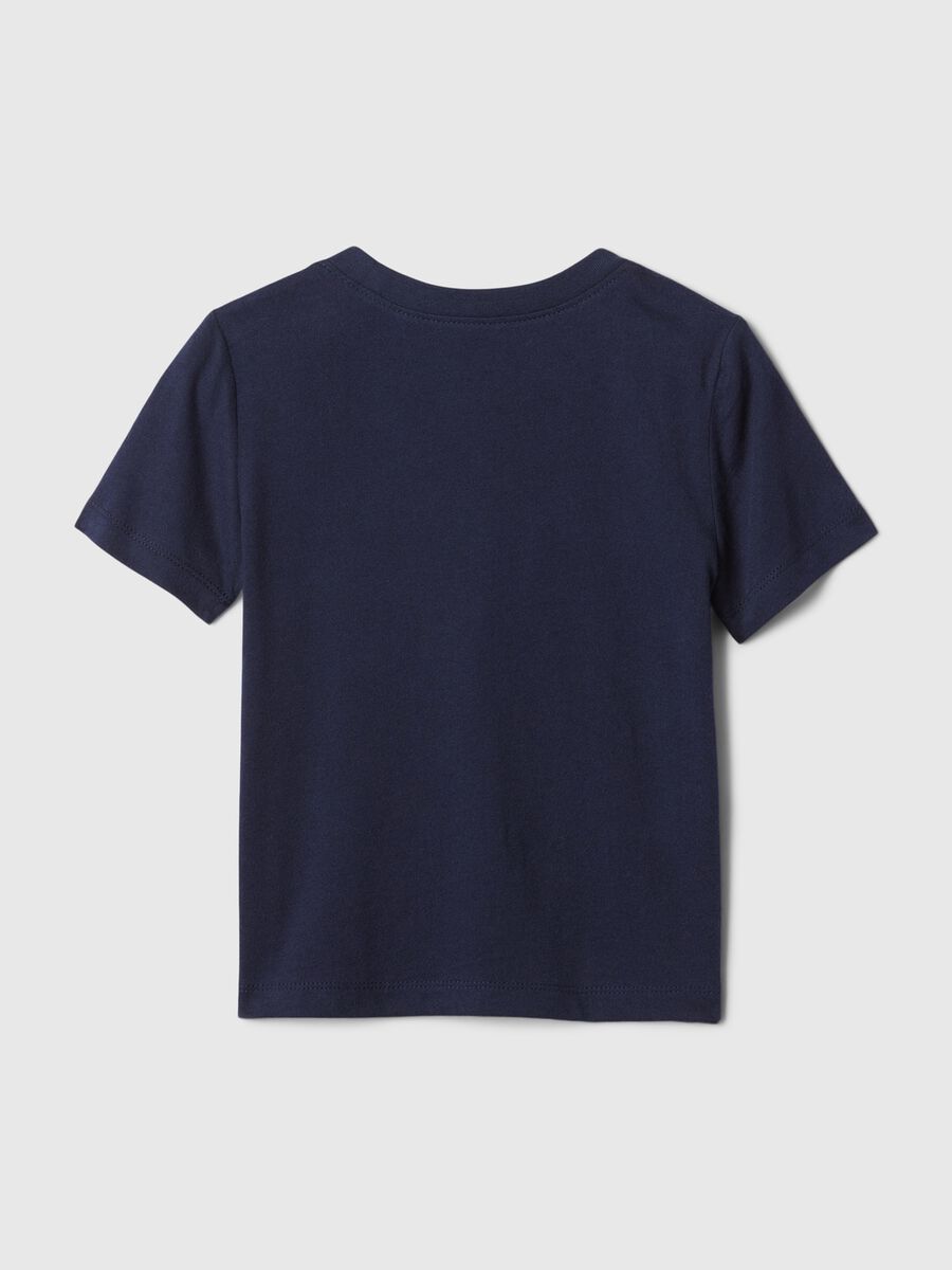Blue Short Sleeve T-shirt with GAP Logo_1