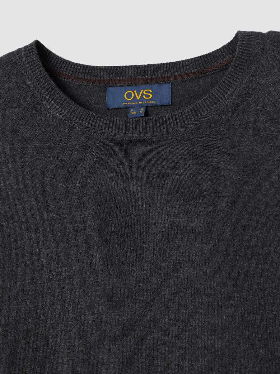 Grey viscose blend jumper regular fit_5