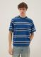 Blue striped pure cotton T-shirt_2