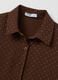 Brown regular fit shirt with glitter_5
