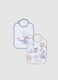 Baby Bib Pack in Multicolour Cotton Blend_0