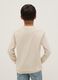 Boys' Beige Pure Cotton Regular Fit Jumper_1