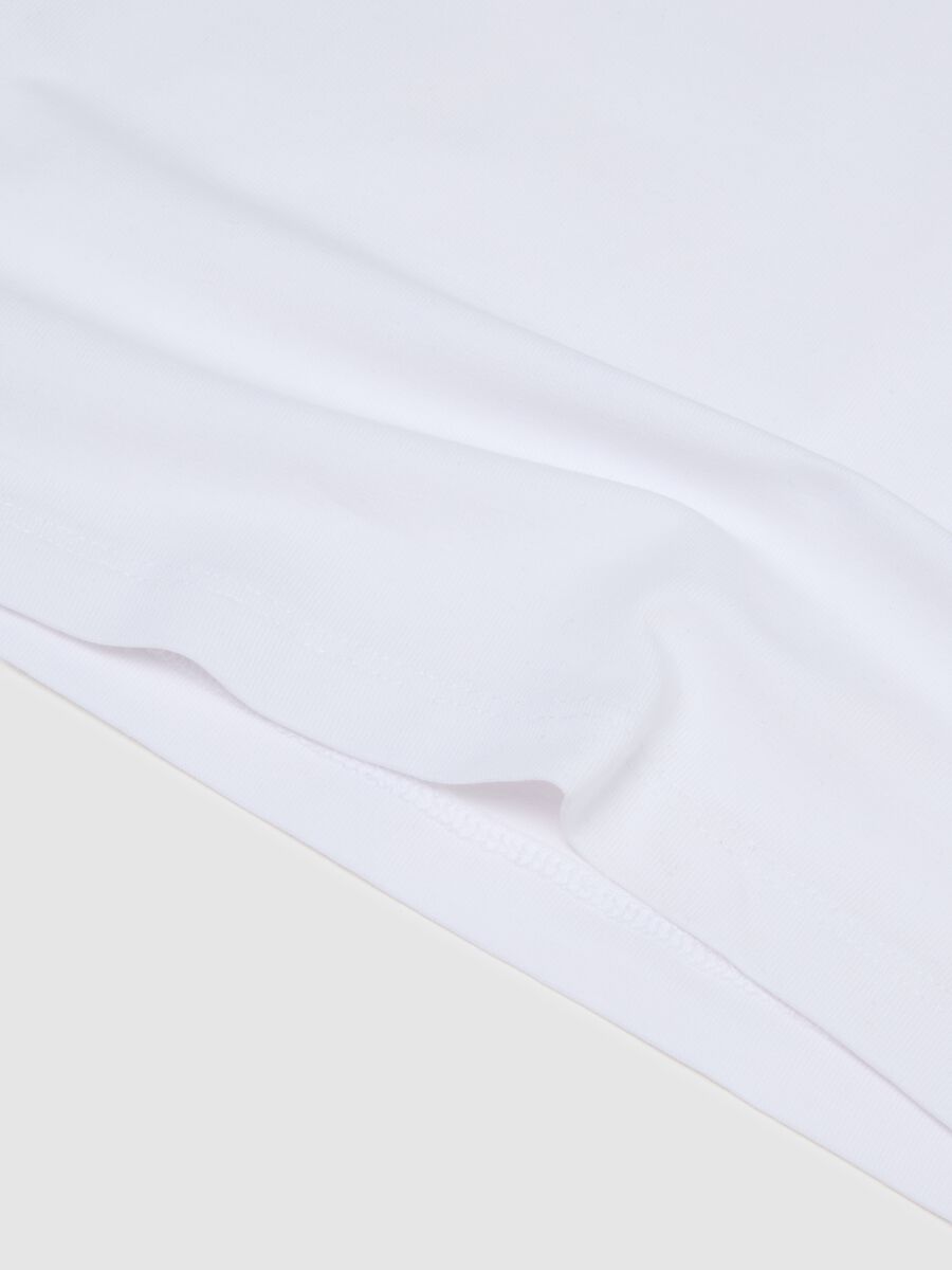 Children's White Cotton Sleeveless Regular Fit Vests_2