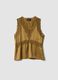 Top marrone in misto viscosa con pizzo_0