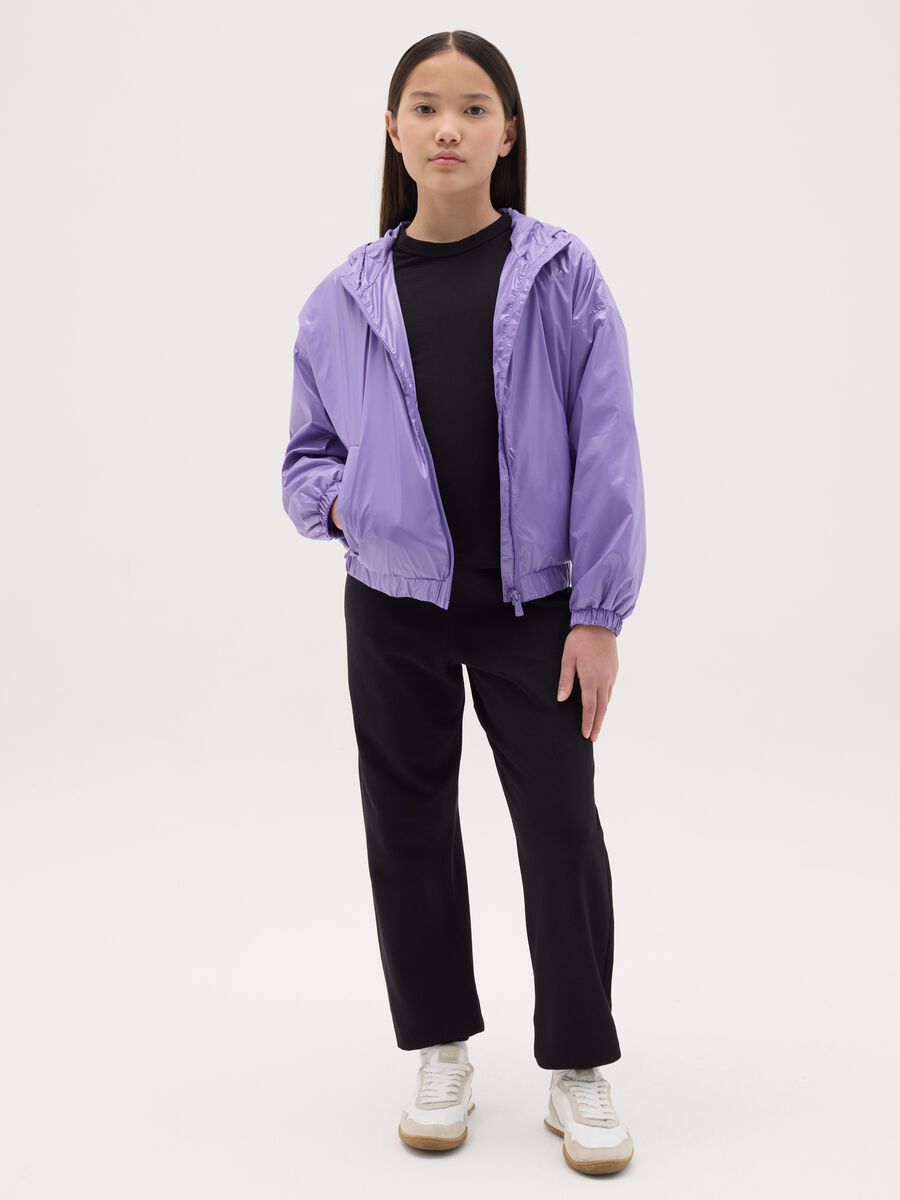 Joggers in cotone con profili elasticati_1