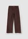 Flare-fit crop trousers in corduroy_4