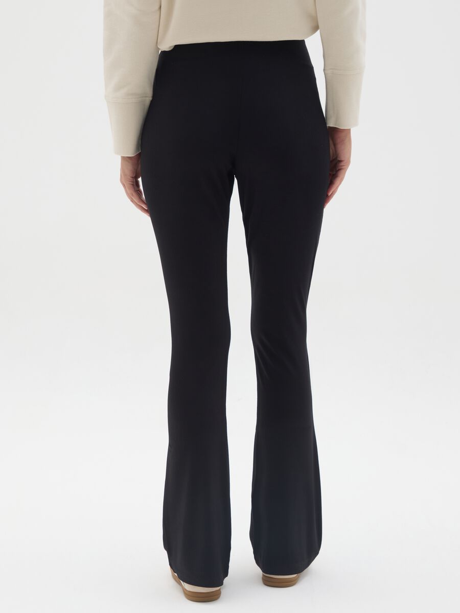 Black Maternity Stretch Leggings_3