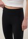 Black stretch cotton skinny-fit leggings_3