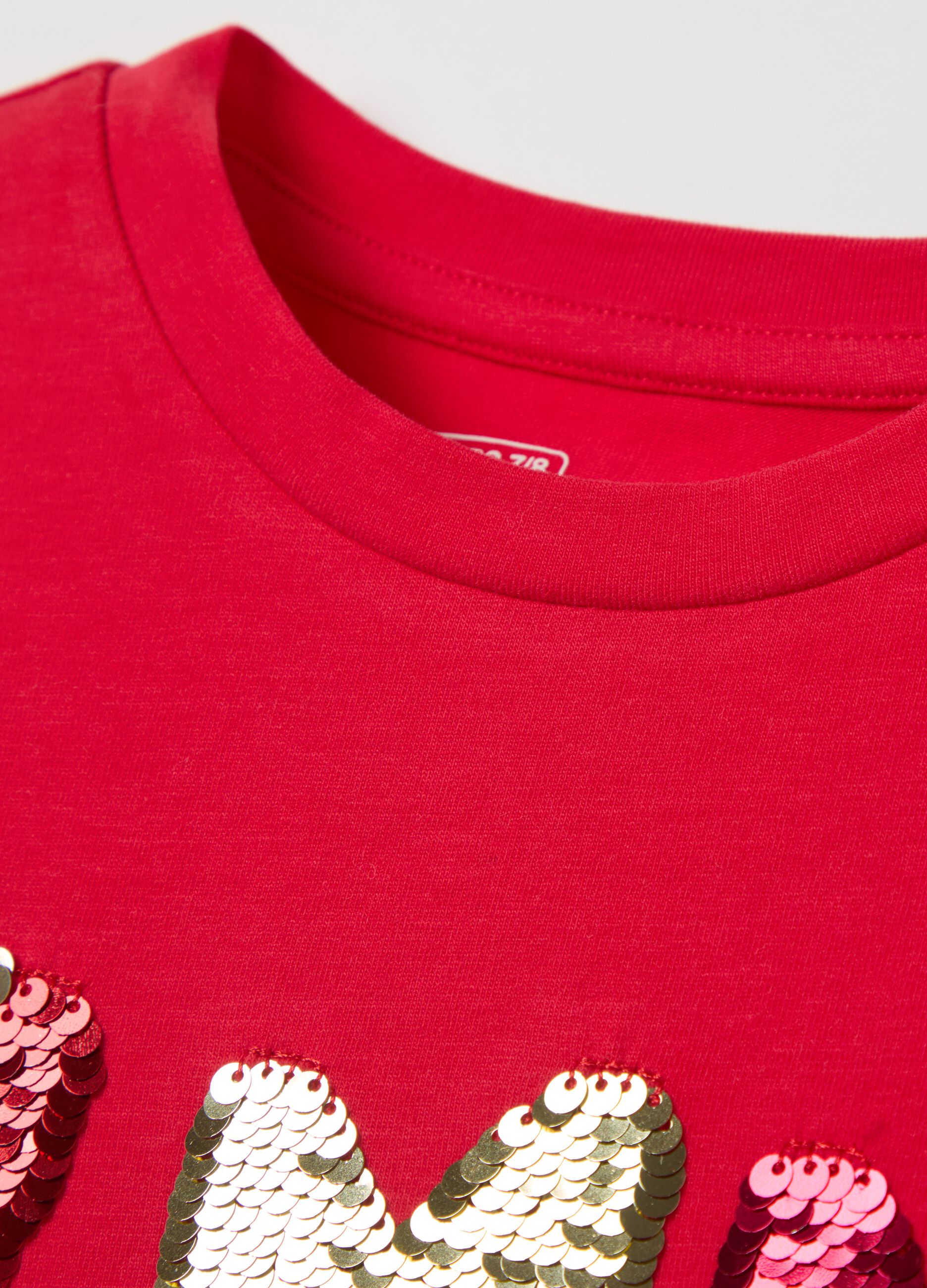 T Shirt a Maniche Lunghe Bambina Rosso OVS