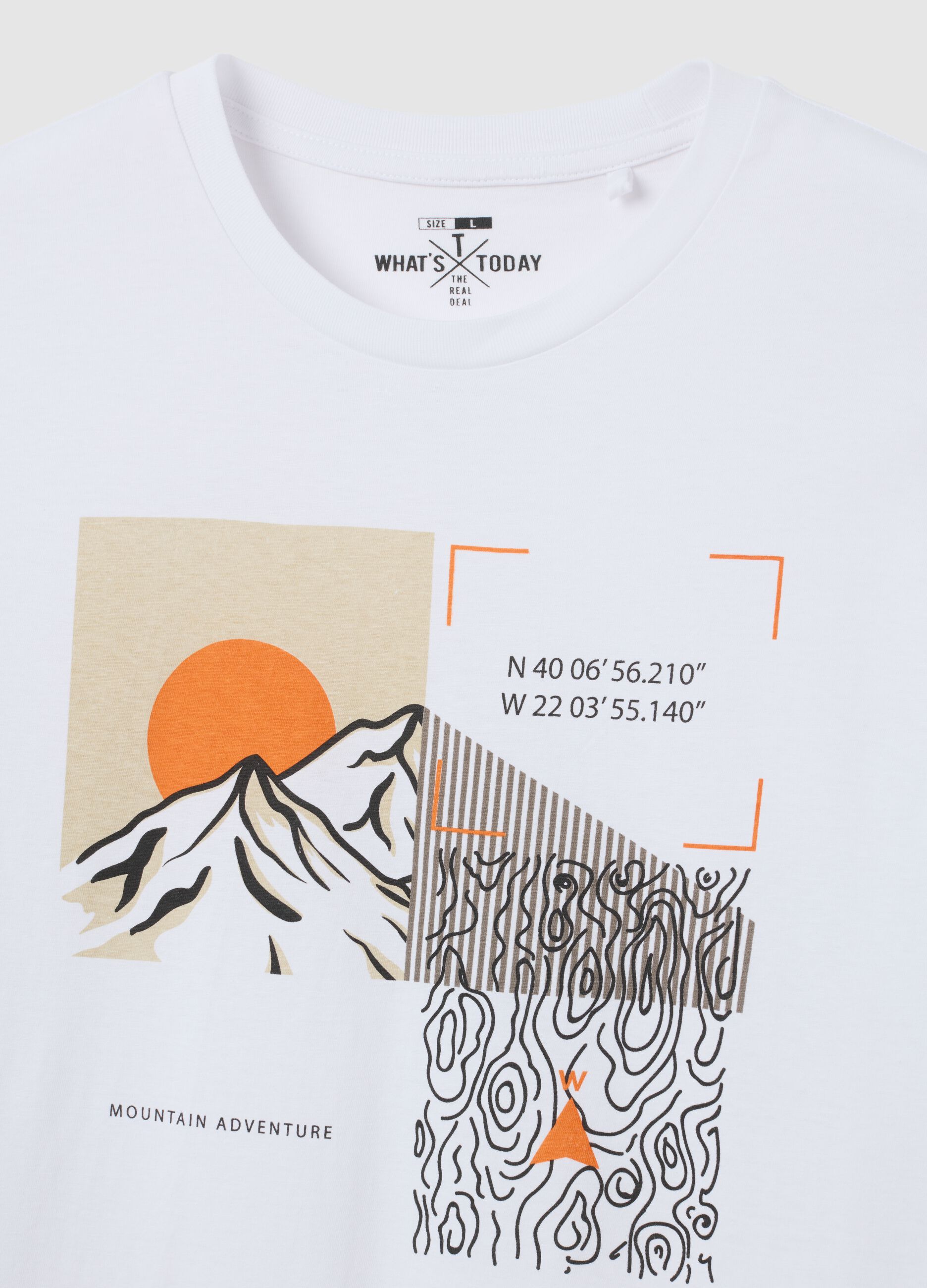 Men's Regular Fit White Pure Cotton T-shirt