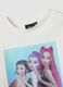 White pure cotton T-shirt with K-Pop Demon Hunters print for girls_2