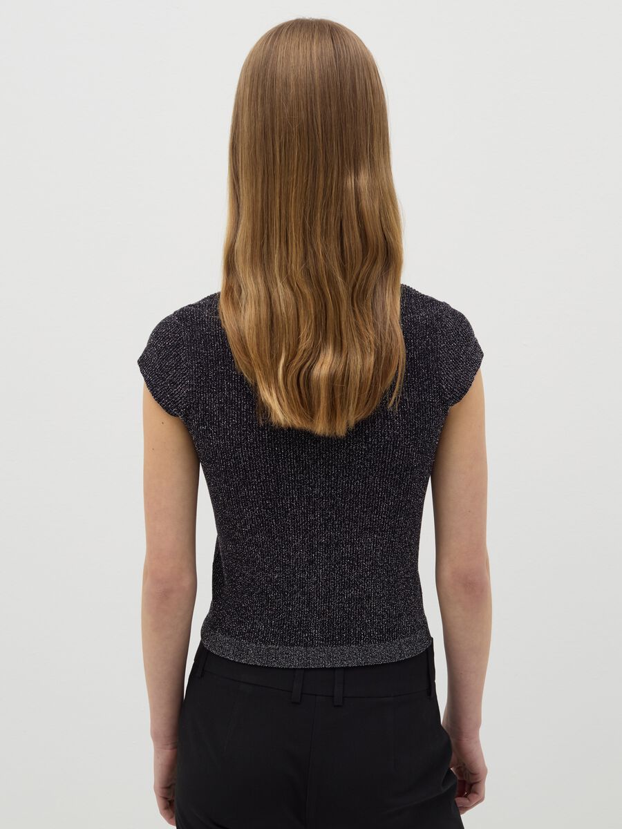 Lurex T-shirt with square neck_2