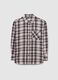 Pink flannel check shirt_4