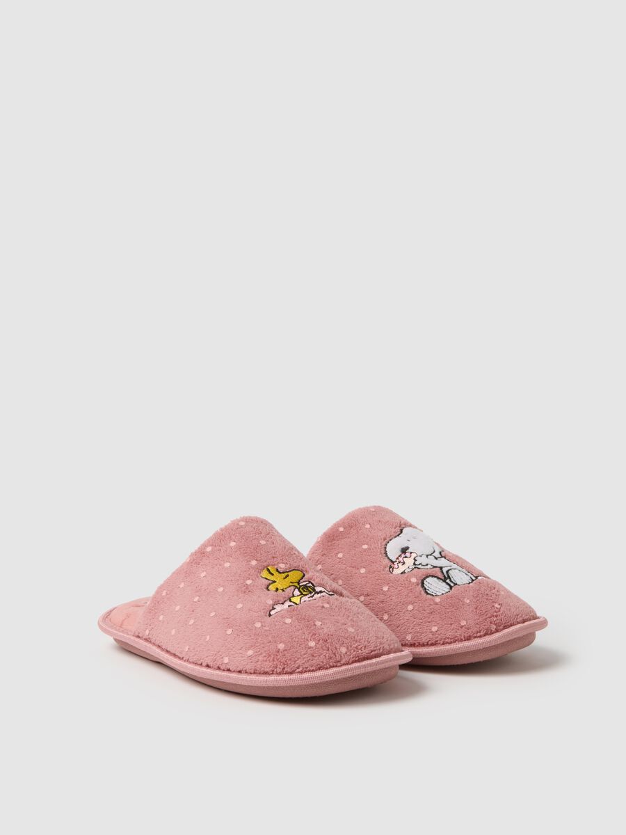 Pantofole rosa con stampa Snoopy_1