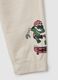 Children's beige cotton jogging trousers regular fit_3