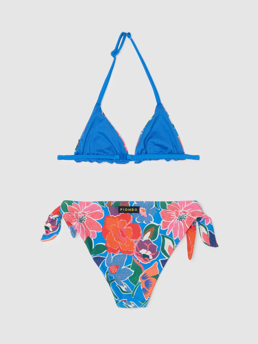Multicolour stretch-blend girl's bikini_1