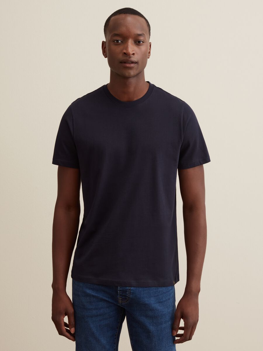T-shirt in cotone Supima con scollo rotondo_1