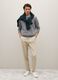 Grey crew neck pullover in pure cashmere, regular fit_1