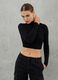 High Neck Knit Top Black_2