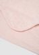 Pink organic cotton blanket with faux-fur jacquard pattern_1