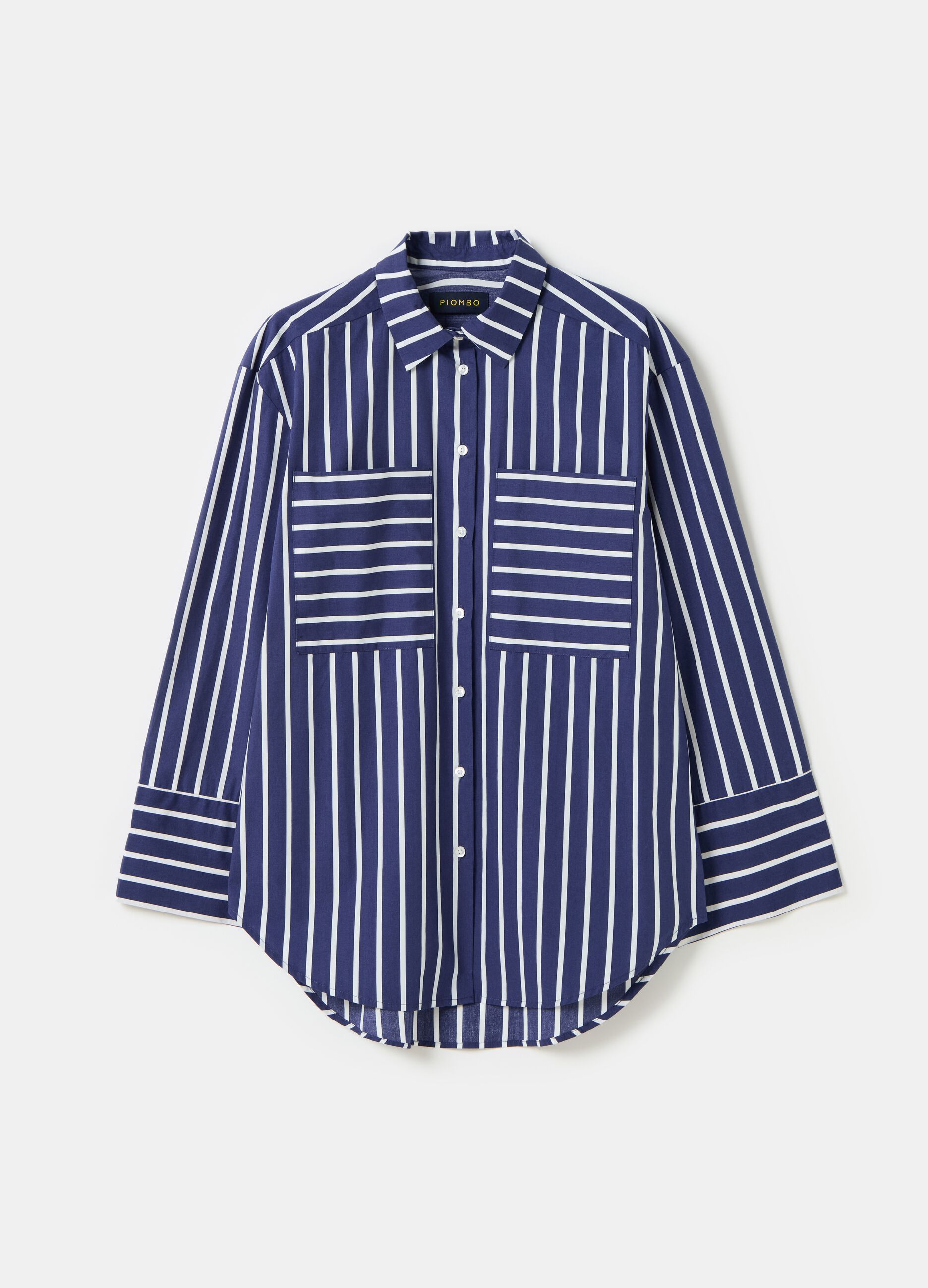 Striped shirt with pockets