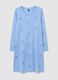 Light blue pure cotton nightdress_4