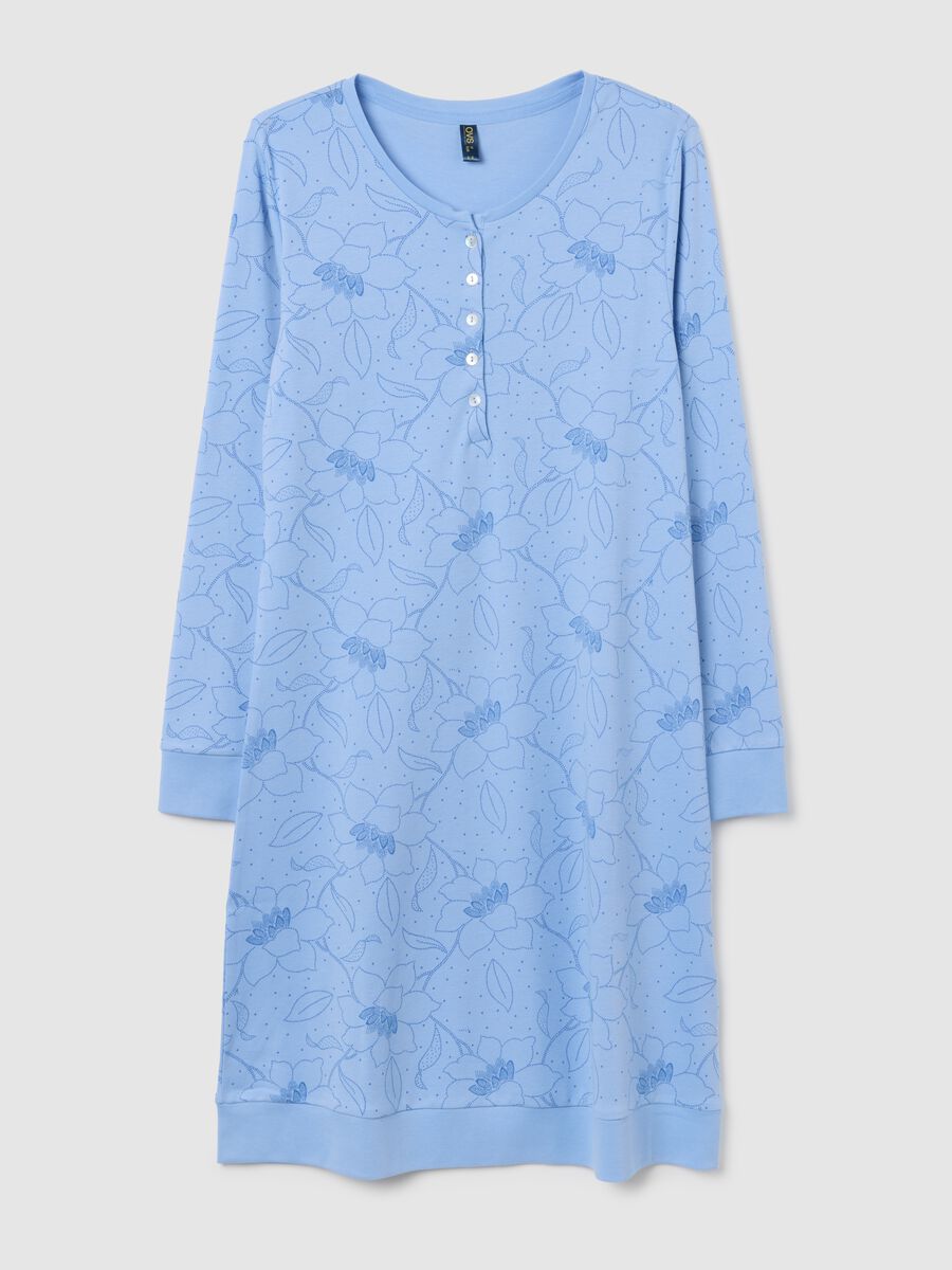 Light blue pure cotton nightdress_4