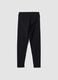 Leggings in cotone elasticizzato nero slim fit_5