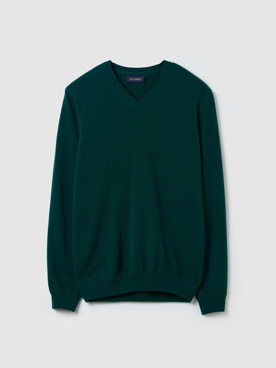 Pullover with V neck in lambswool_4