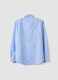 Light blue pure cotton Oxford shirt with French collar, slim fit_1