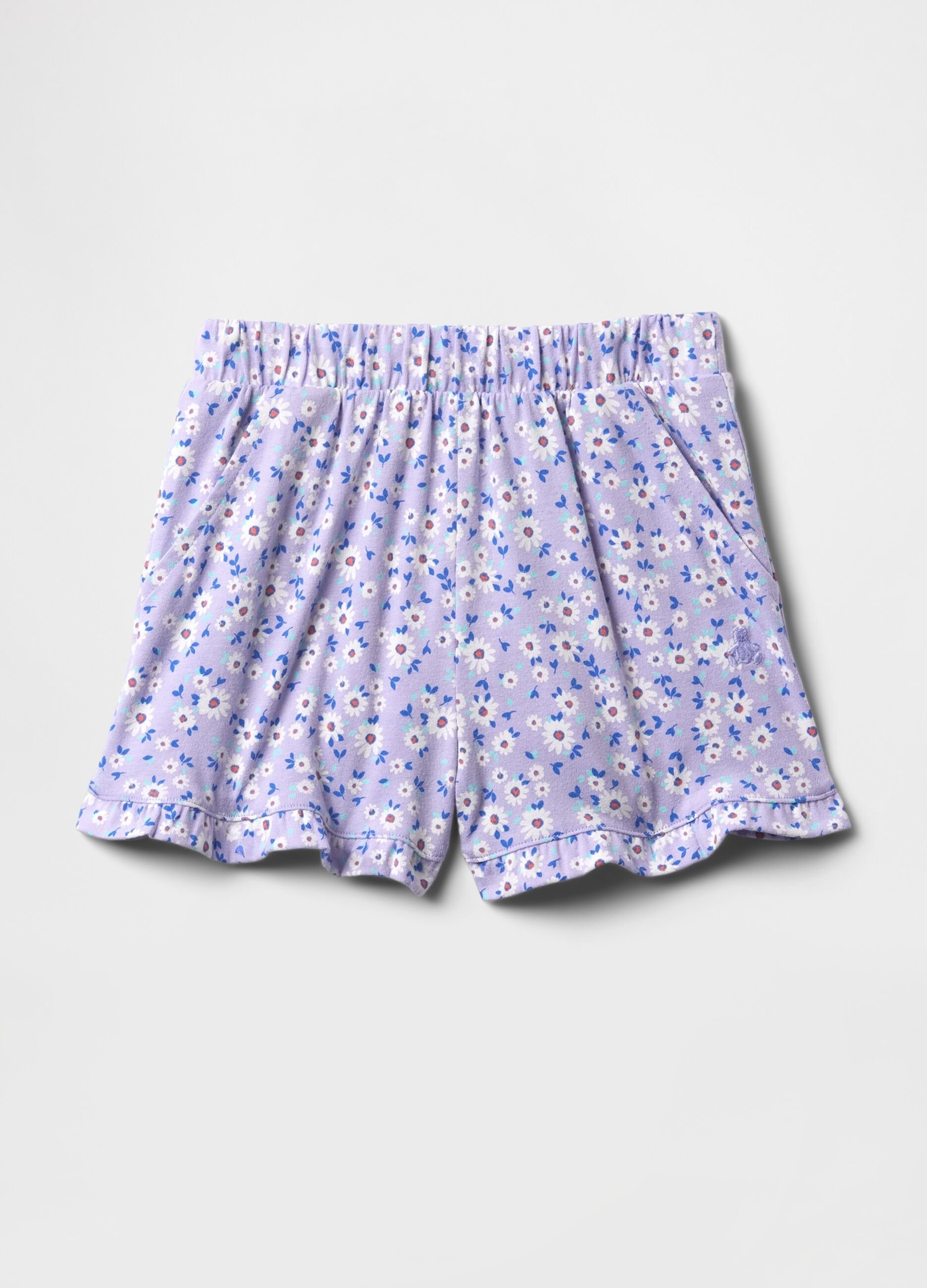 Spring Summer 2025 Purple Floral Shorts