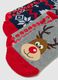 Two-pack children's grey non-slip Christmas socks in cotton blend_2