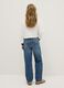 Girls' blue pure cotton jeans regular fit with rips_1