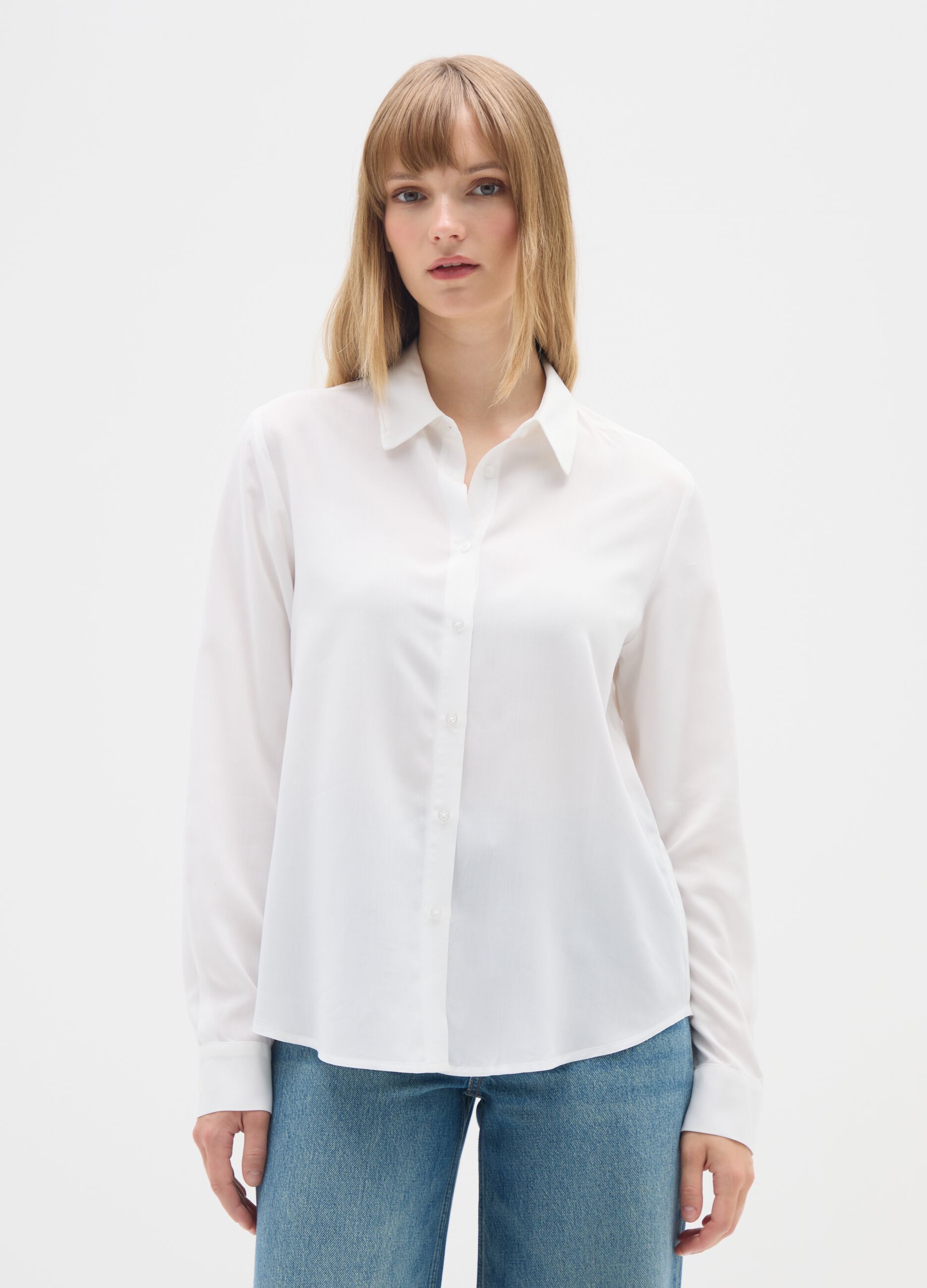 White viscose shirt