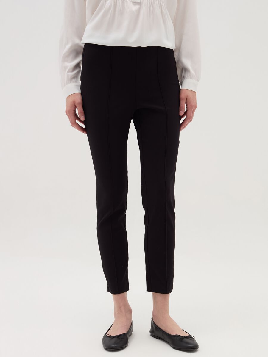 Leggings with raised stitching_1