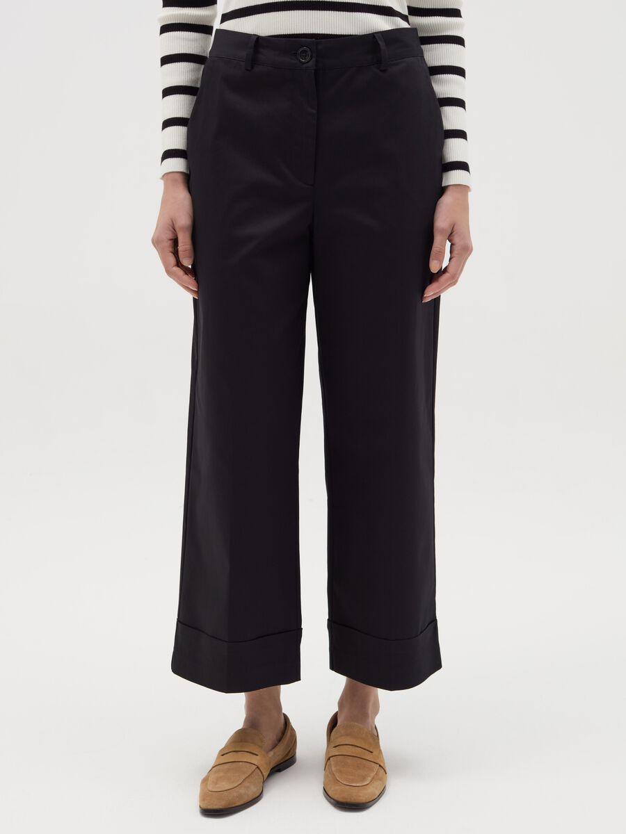 Wide-leg chino trousers_1