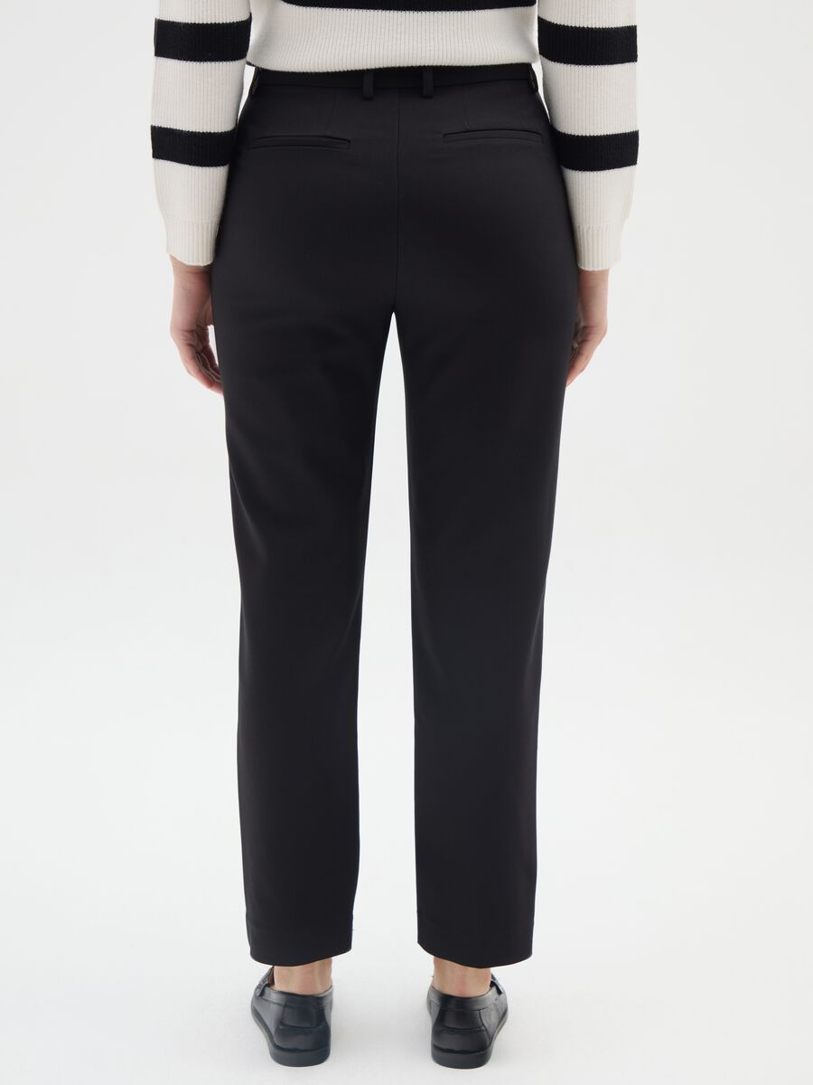 Stretch Black Slim Trousers_2