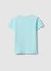 Girls' pure cotton blue T-shirt, regular fit with print_1