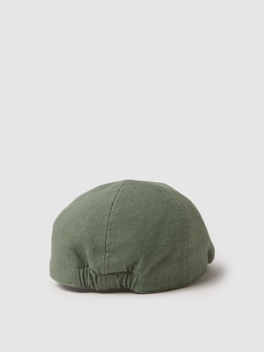 Green cap in blended Lyocell, viscose and linen_1