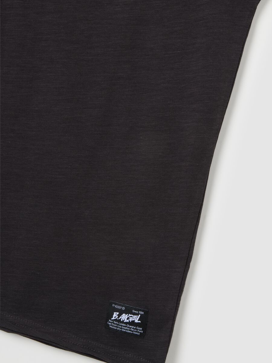 Men's pure cotton regular fit black t-shirt_1