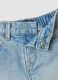 Light blue pure cotton denim shorts with rhinestones_3
